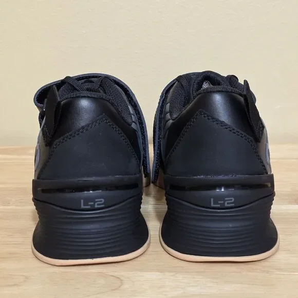 TYR L-2 Lifter Weightlifting Shoes Black Gum Grey Men's Size 8 Women's 9.5